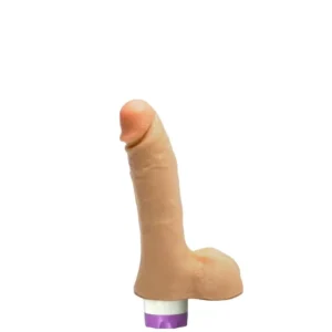 Daniel - PÊNIS REALÍSTICO COM VIBRO E ESCROTO EM CYBERSKIN 15 x 3,5 cm (PV15)