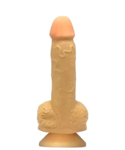 NELSON - PÊNIS SUPER REALISTICO MACIÇO COM ESCROTO E VENTOSA 18 x 3,8 CM EM CYBERSKIN