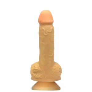 NELSON - PÊNIS SUPER REALISTICO MACIÇO COM ESCROTO E VENTOSA 18 x 3,8 CM EM CYBERSKIN