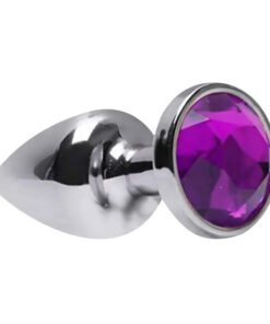 PLUG ANAL COM JOIA redonda tamanho - p (5845) roxo