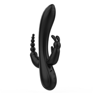 Lorenzo -Vibrador rabitt triplo- 7 intensidades (1230) preto