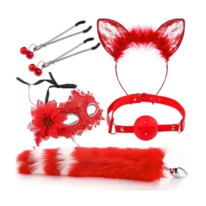 Kit sado com 5 itens (503) vermelho