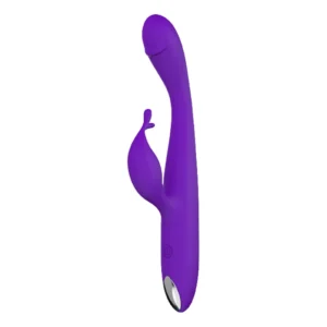 Vibrador ponto G com estimulador clitoriano slug 10 intenseidades (1229) roxo