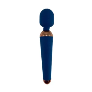 Claudia -VIBRADOR VARINHA MÁGICA AVELUDADA- 10 INTENSIDADES (1021) azul escuro