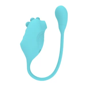 Vibrador formato de dinossauro com pulsação no clitóris e cápsula vibratória 9 intensidades (1324)