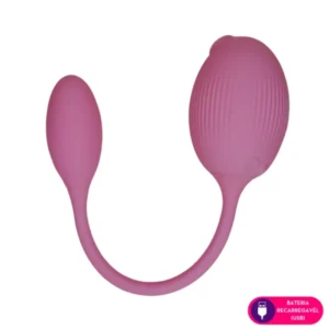 Vibrador com pulsação no clitóris e cápsula vibratória por app de celular (1517)
