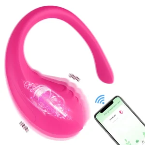 Vibrador de casal -por aplicativo de celular glande por aplicativo de celular- 09 intensidades (1186) rosa