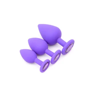 Kit Plug Anal 3 Peças (1060) roxo