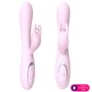 Alce -Vibrador com estimulo no ponto g e clitóris- 12 intensidades (4058) rosa