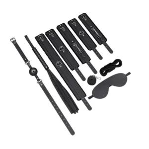 Kit bondage com 10 peças (1804) preto