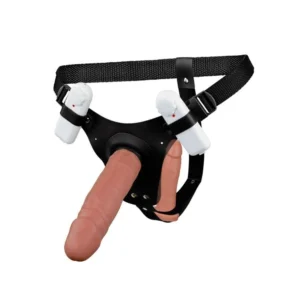 Cinta Dp 2 Próteses E Vibro De 17 E 14Cm La Pimienta (L273) (CT17) BEGE