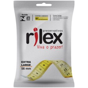 PRESERVATIVO EXTRA LARGE (56 MM DE DIÂMETRO) - RILEX