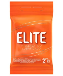Preservativo Elite Lubrificado 03 Unidades Blowtex