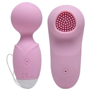2 vibradores sendo 1 varinha e 1 vibrador com cerdas  com aquecimento 10 intensidades
