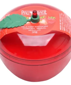 Vela com aroma de morango 30G (aquece) Pau Brasil