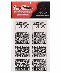 Faz Um Pix Tatuagem Temporária 10 X 15Cm Sedux