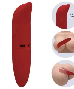 Gregori -VIBRADOR PONTO G GOLFINHO AVELUDADO 01 intensidade- vermelho