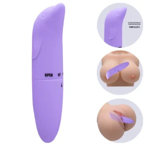 Gregori -VIBRADOR PONTO G GOLFINHO AVELUDADO 01 intensidade- lilás