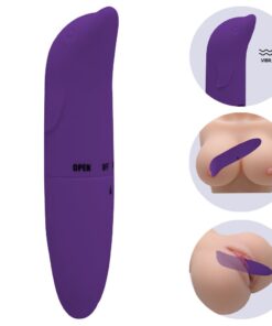 Gregori -VIBRADOR PONTO G GOLFINHO AVELUDADO 01 intensidade- roxo