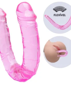 Pênis Dildo Realístico Duplo (YSSM104) ROSA
