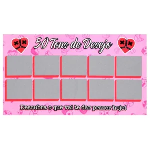 Raspadinha 50 Tons De Desejo 01 Unidade Sensual Love