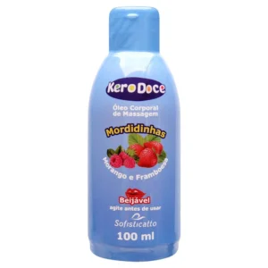 Kero Doce Óleo Massagem Beijável (morango e framboesa) 100Ml Sofisticatto