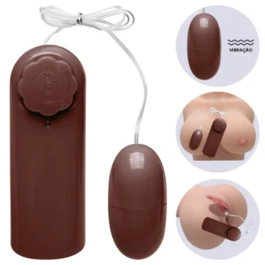 Calica- Cápsula Vibratória bullet Multivelocidades (1001) MARROM