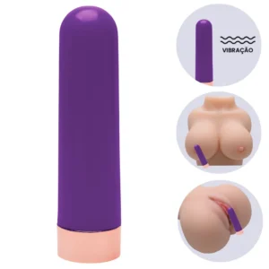 Bullet -Cápsula Vibratória lisa com 10 intensidades (117) ROXO