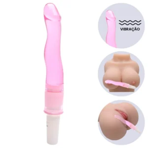 Erick -Vibrador Curvo Em Jelly- 01 intensidade (5105) rosa