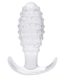 Plug Anal Textura Bolinha 9 X 3Cm (8451) transparente
