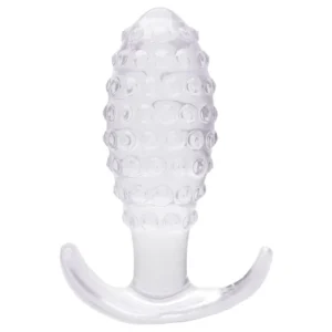 Plug Anal Textura Bolinha 9 X 3Cm (8451) transparente