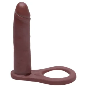 Anel Pênis De Borracha Maciça 11 X 2,5Cm Prazer E Cia (ACPCH) MARROM