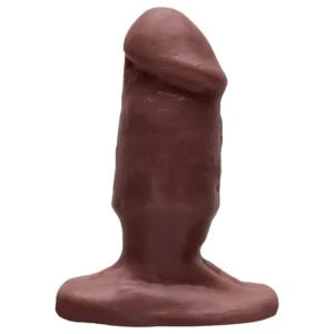 Plug Anal De Borracha Maciça 11 X 3,7cm Prazer E Cia (PLPECH) MARROM