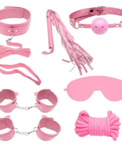 Kit Sado Bondage com 7 intens (8130) rosa