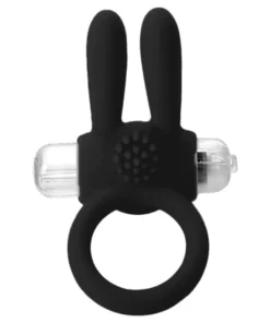Anel Silicone Vibração Rabbit (AN011) PRETO