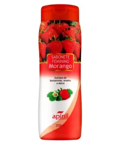 Sabonete Íntimo Aroma De Morango 210Ml Apinil Cosméticos
