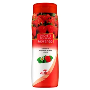 Sabonete Íntimo Aroma De Morango 210Ml Apinil Cosméticos