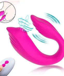 Vibrador de casal- Com Pulsação no clitóris e controle sem fio (4521)