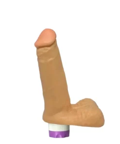 Renan - PÊNIS REALÍSTICO COM VIBRO E ESCROTO EM CYBERSKIN 14 x 4 cm (PV14)