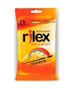 PRESERVATIVO LUBRIFICADO RETARDANTE 3 UNIDADES RILEX