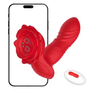 Vibrador de casal por aplicativo de celular com vai e vem, vibra no ponto g e possui pulsação no clitóris (v2)