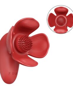 Vibrador de Seios e clitóris em formato de Rosa Vecna - 10 intensidades (8380) vermelho