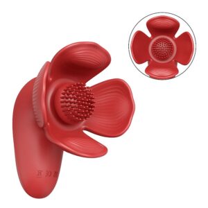 Vibrador de Seios e clitóris em formato de Rosa Vecna - 10 intensidades (8380) vermelho