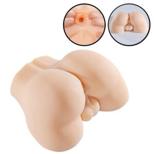 Masturbador Bunda Masculina com Escroto - Super Realística - Ânus (8851) bege