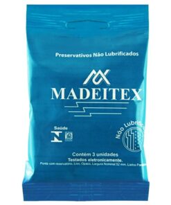 Preservativo Não Lubrificado Madeitex (3 unidades) - Rilex