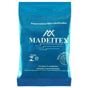 Preservativo Não Lubrificado Madeitex (3 unidades) - Rilex