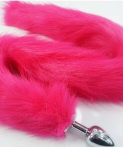 Plug Anal de Metal com Rabo Longo pink (RY001MPJ) tamanho p