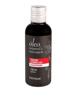 ÓLEO CORPORAL E MASSAGEM FRUTAS VERMELHAS 120ML – FEITIÇOS AROMÁTICOS
