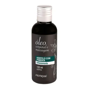 ÓLEO CORPORAL E MASSAGEM Hortelã com Pimenta 120ML – FEITIÇOS AROMÁTICOS