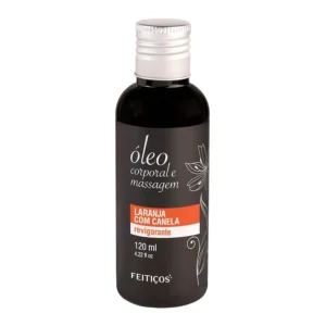ÓLEO CORPORAL E MASSAGEM LARANJA COM CANELA 120ML – FEITIÇOS AROMÁTICOS
